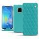 Funda de piel Huawei Mate 20 Pro - Bleu fluo - Couture