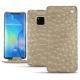 Housse cuir Huawei Mate 20 Pro - Autruche desert