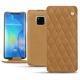 Huawei Mate 20 Pro leather case - Castan esparciate - Couture