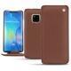 Huawei Mate 20 Pro leather case - Marron délicat