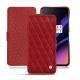 Custodia in pelle OnePlus 6T - Rouge - Couture ( Nappa - Pantone 199C ) 