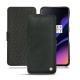 レザーケース OnePlus 6T - Dark vintage ( Roughtcut - Black#5256 ) 
