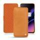 Housse cuir OnePlus 6T - Mandarine vintage ( Pantone 165C ) 