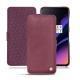 OnePlus 6T leather case - Prune vintage ( Pantone 512C ) 
