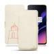 OnePlus 6T leather case - Blanc escumo