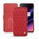 OnePlus 6T leather case - Rouge troupelenc - Couture