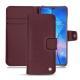 Huawei Mate 20 leather case - Lie de vin ( Pantone 5115C ) 
