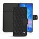 Housse cuir Huawei Mate 20 - Ebène - Couture ( Sleek P C12 - Black ) 