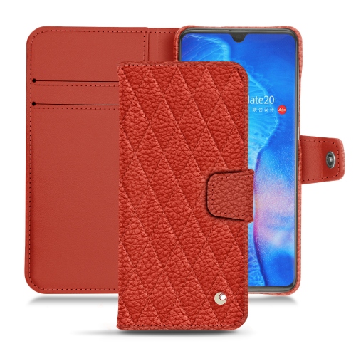 硬质真皮保护套 Huawei Mate 20Papaye - Couture ( Pantone #b54317 ) 