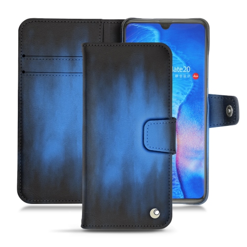 レザーケース Huawei Mate 20Bleu Patine