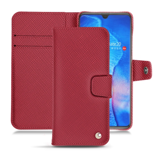 가죽 커버 Huawei Mate 20Rouge passion ( Pantone #a6192e ) 