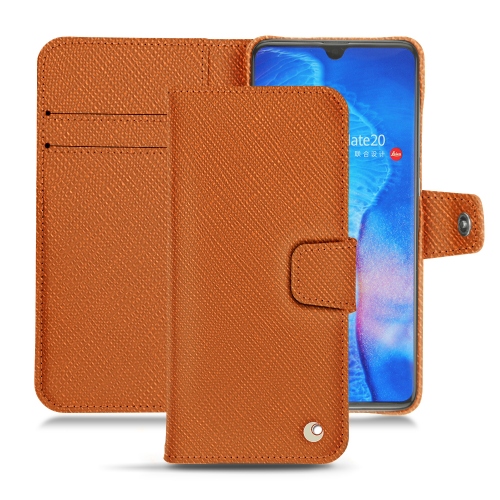 가죽 커버 Huawei Mate 20Orange vibrant ( Pantone #e36b39 ) 