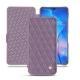 Housse cuir Huawei Mate 20 - Lilas - Couture ( Nappa - Pantone 2645U ) 