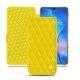 Huawei Mate 20 leather case - Jaune fluo - Couture