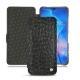 Housse cuir Huawei Mate 20 - Autruche nero