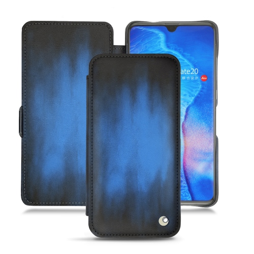 硬质真皮保护套 Huawei Mate 20Bleu Patine