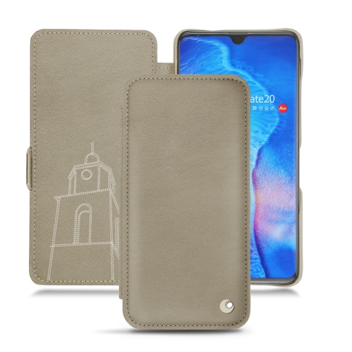 レザーケース Huawei Mate 20Darboun sabla ( Pantone #BCB1A1 )