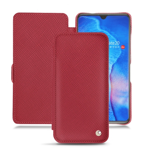 Capa em pele Huawei Mate 20Rouge passion ( Pantone #a6192e ) 