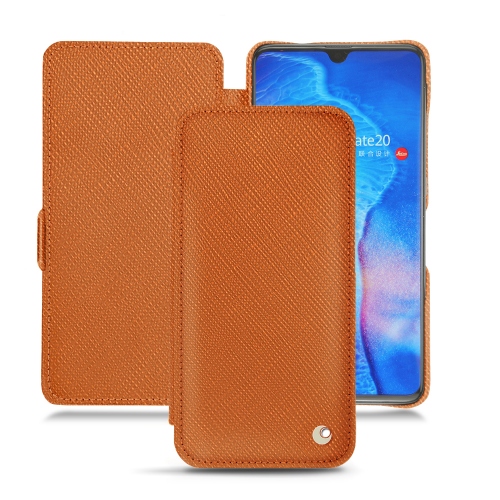 Huawei Mate 20 leather casesOrange vibrant ( Pantone #e36b39 ) 