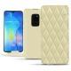 Huawei Mate 20 leather case - Beige - Couture ( Nappa - Pantone 7502C ) 