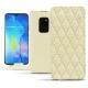 Lederschutzhülle Huawei Mate 20 - Ivoire - Couture ( Sleek P C12 - White ) 