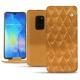 Housse cuir Huawei Mate 20 - Or Maïa - Couture