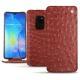 Capa em pele Huawei Mate 20 - Autruche ciliegia