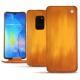 Huawei Mate 20 leather case - Orange Patine