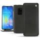 Huawei Mate 20 leather case - Negre poudro