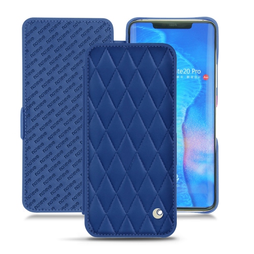Funda de piel Huawei Mate 20 ProBleu océan - Couture ( Nappa - Pantone #15458a) 