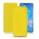 Huawei Mate 20 Pro leather case - Jaune fluo