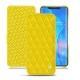 Huawei Mate 20 Pro leather case - Jaune fluo - Couture