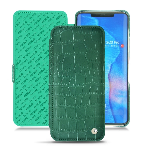 Capa em pele Huawei Mate 20 ProCrocodile pino ( Pantone #173F35 ) 