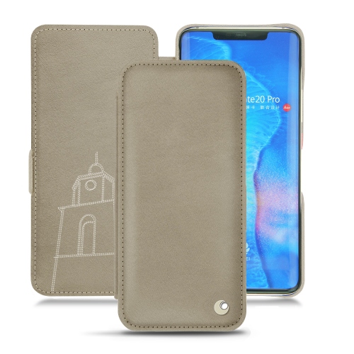 La coque cuir pour votre Huawei Mate 20 ProDarboun sabla ( Pantone #BCB1A1 )