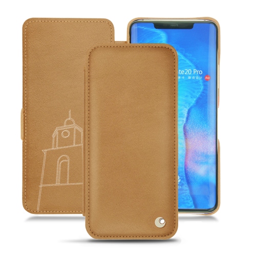 Capa em pele Huawei Mate 20 ProCastan esparciate ( Pantone #824F2A )
