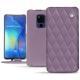 Custodia in pelle Huawei Mate 20 X - Lilas - Couture ( Nappa - Pantone 2645U ) 