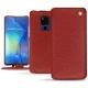 Housse cuir Huawei Mate 20 X - Tomate ( Pantone 187C ) 