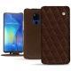 Funda de piel Huawei Mate 20 X - Châtaigne - Couture ( Pantone 476C ) 