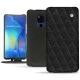 Funda de piel Huawei Mate 20 X - Ebène - Couture ( Sleek P C12 - Black ) 