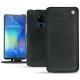 Housse cuir Huawei Mate 20 X - Dark vintage ( Roughtcut - Black#5256 ) 