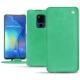 Huawei Mate 20 X leather case - Menthe vintage ( Pantone 562C ) 
