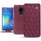 Custodia in pelle Huawei Mate 20 X - Prune vintage - Couture