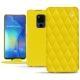 Custodia in pelle Huawei Mate 20 X - Jaune fluo - Couture