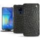 Huawei Mate 20 X leather case - Autruche nero
