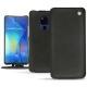 Huawei Mate 20 X leather case - Negre poudro