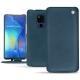 Huawei Mate 20 X leather case - Blu mediterran