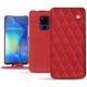 レザーケース Huawei Mate 20 X - Rouge troupelenc - Couture