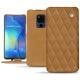 Huawei Mate 20 X leather case - Castan esparciate - Couture