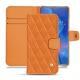 Housse cuir Huawei Mate 20 X - Orange - Couture ( Nappa - Pantone 1495U ) 