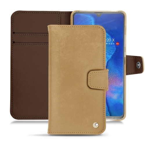 Capa em pele Huawei Mate 20XSable vintage ( Pantone #9b7340 ) 